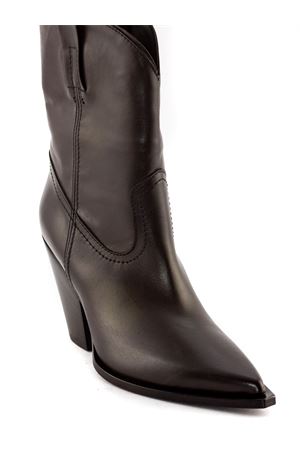 Alabama Texan ankle boot in brown leather ELENA IACHI | E3999MORO